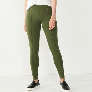 Women’s Nine West Seamed Tummy-Control Ponte Leggings